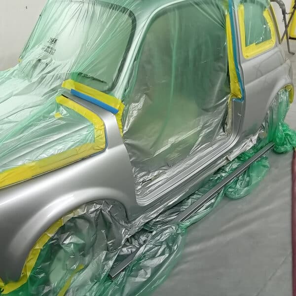 16.09.2025 1971 Fiat 500 Silver mask and paint 12