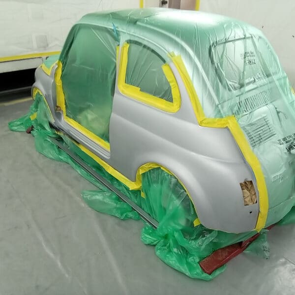 16.09.2025 1971 Fiat 500 Silver mask and paint 16