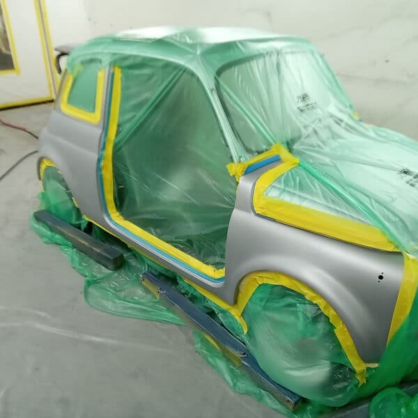 16.09.2025 1971 Fiat 500 Silver mask and paint 2