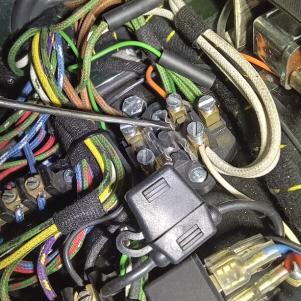 180925 1956 Jensen 541 Spare Wheel Carrier and Fuse Holder