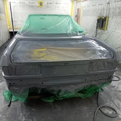 190925 1987 Mercedes 500SL in Primer