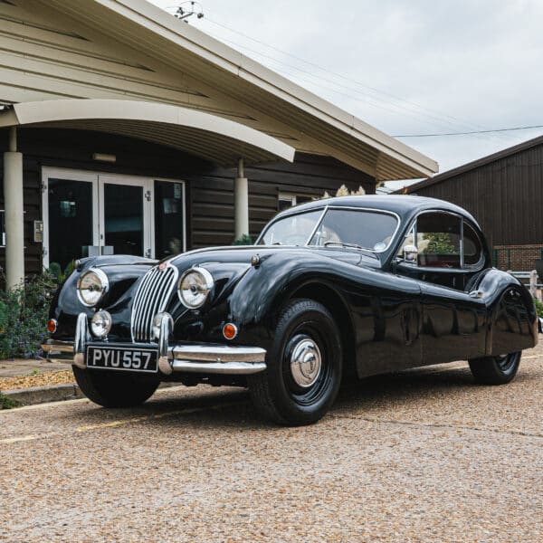 1955 Jaguar XK140 FHC Arrival