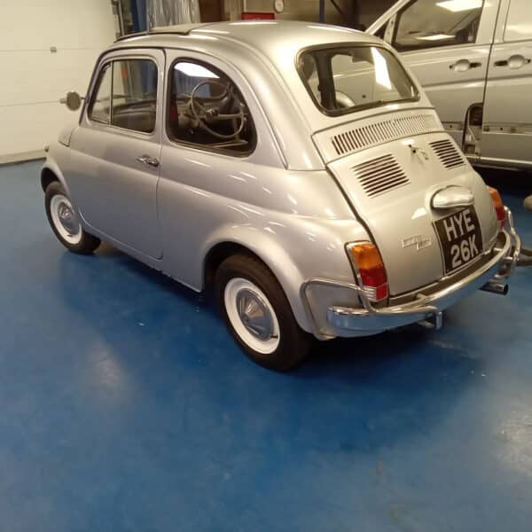 23.09.2025 1971 Fiat 500 Silver polished and finished 1