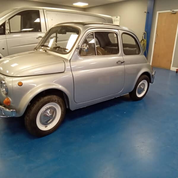 23.09.2025 1971 Fiat 500 Silver polished and finished 2