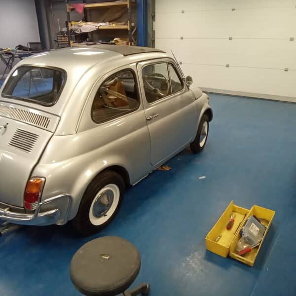 23.09.2025 1971 Fiat 500 Silver polished and finished 4