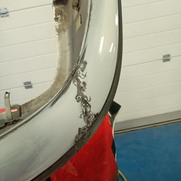 011025 2000 Peugeot 306 Cabriolet Rear Bumper Repair 15