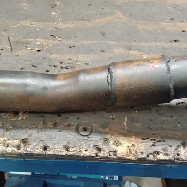 031025 1939 Jaguar SS100 Downpipes heat shields and exhaust pipes 12