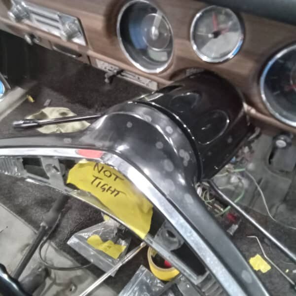 031025 1969 Audi 70L Front Arches Speedo Cable Fitted Steering Cowl Wipers and Jets installed 3