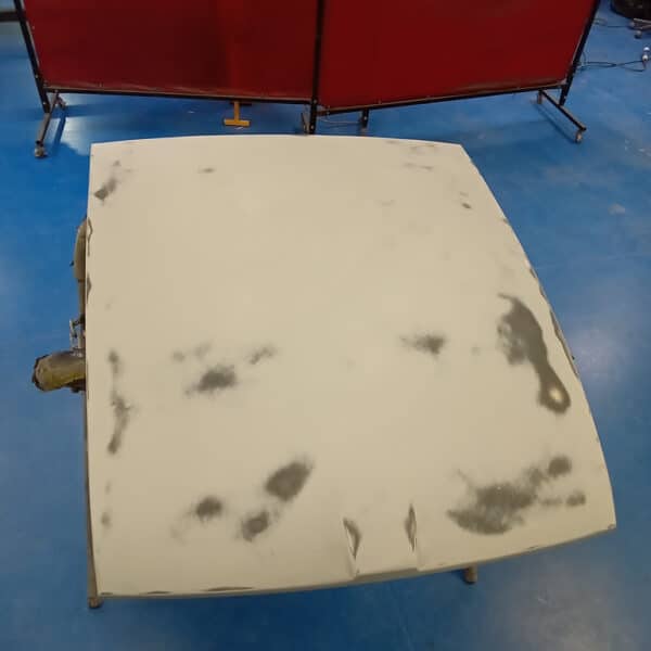 031025 1975 MGB GT V8 Bonnet Prepped for Polyfan 6