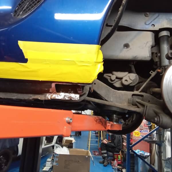 031025 1999 MGF Nearside Rear Sill Repair 14