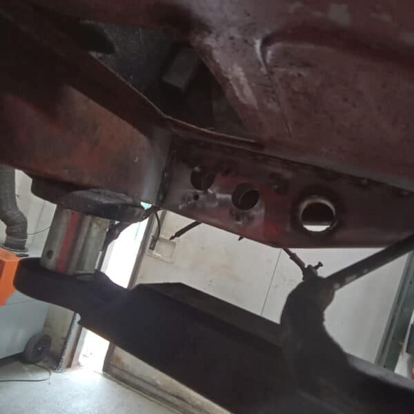 071025 1970 Aston Martin DBS Floor Hole Filled and Brake Master Welded In 4