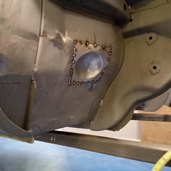081025 1979 Mercedes 350SL Firewall Piece Welded In 6