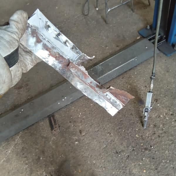 101025 1970 Aston Martin DBS Passenger Frame Rust