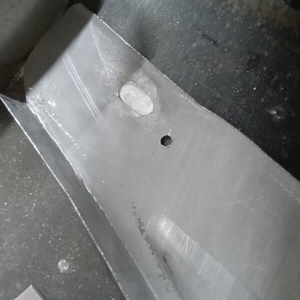 151025 1970 Aston Martin DBS Inner Wing Panels Slotted Hole Moved 2