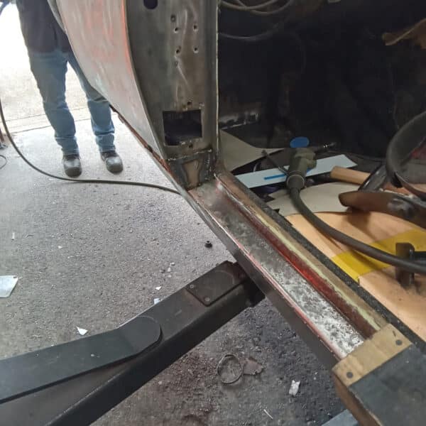 161025 1970 Aston Martin DBS A Pillar Repaired 3