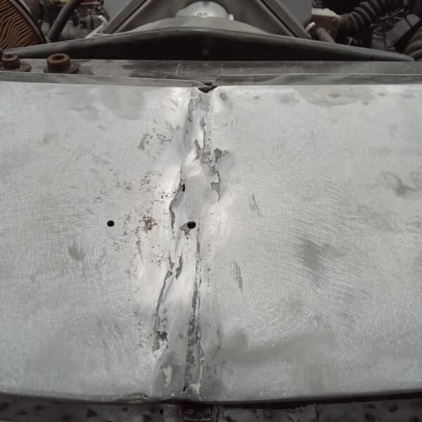 161025 1970 Aston Martin DBS Front Valance Damage Repaired 2