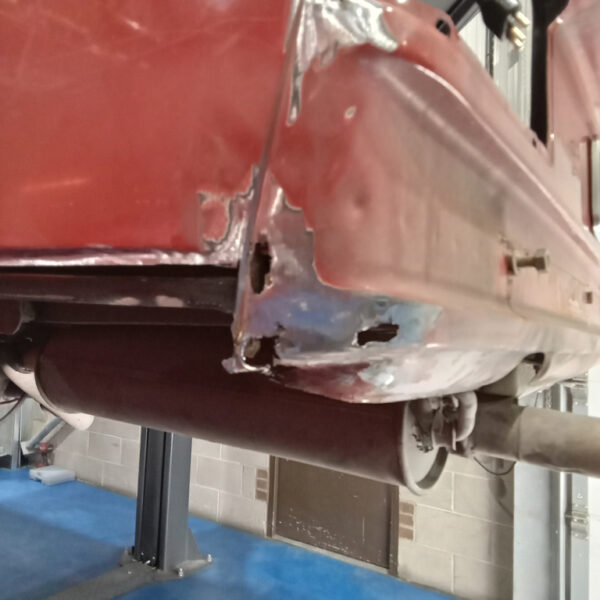 161025 1973 Mercedes 250 Passenger Rear Wing Repairs 5