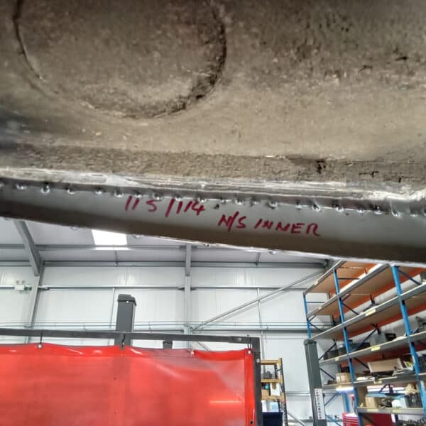 161025 1973 Mercedes 250 Passenger Rear Wing Repairs