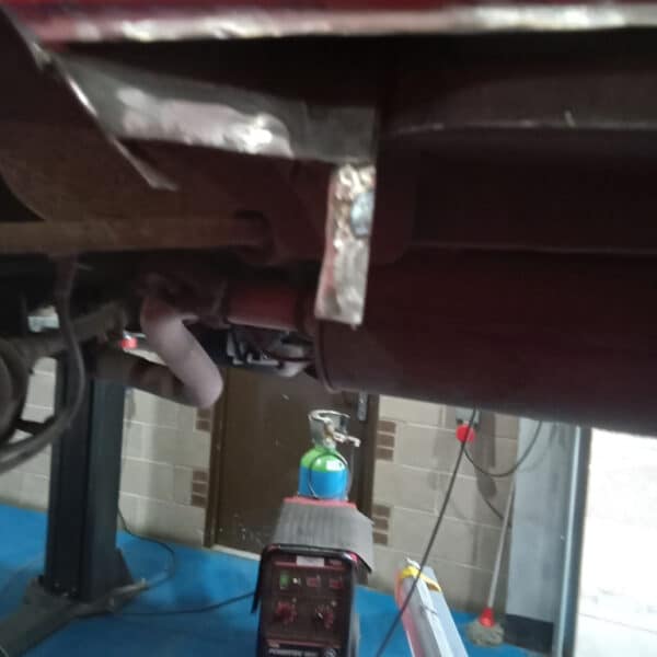 161025 1973 Mercedes 250 Passenger Rear Wing Repairs 8