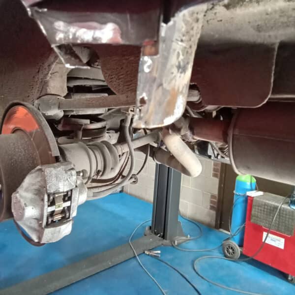 161025 1973 Mercedes 250 Passenger Rear Wing Repairs 9