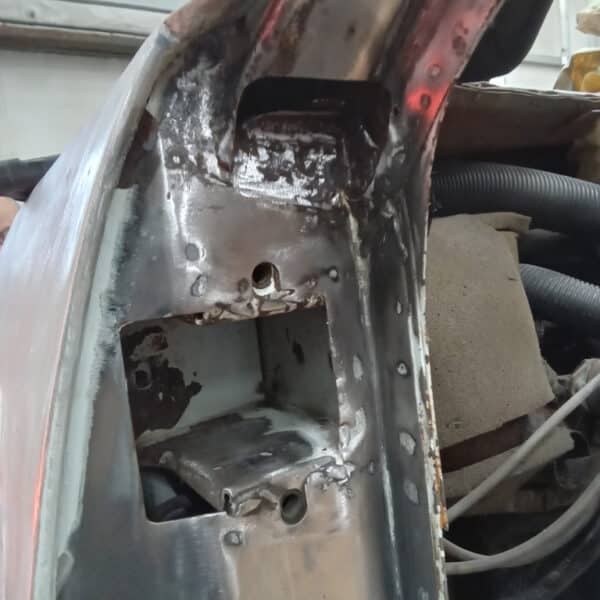 171025 1970 Aston Martin DBS upper A pillar repairs 2