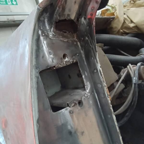 171025 1970 Aston Martin DBS upper A pillar repairs