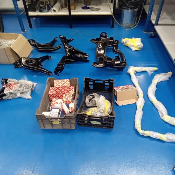171025 1978 Mercedes 350SL Subframe Test Fit 4