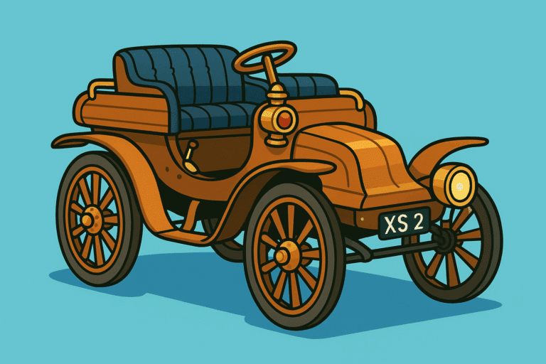 1902 Arrol Johnston Dogcart cartoon