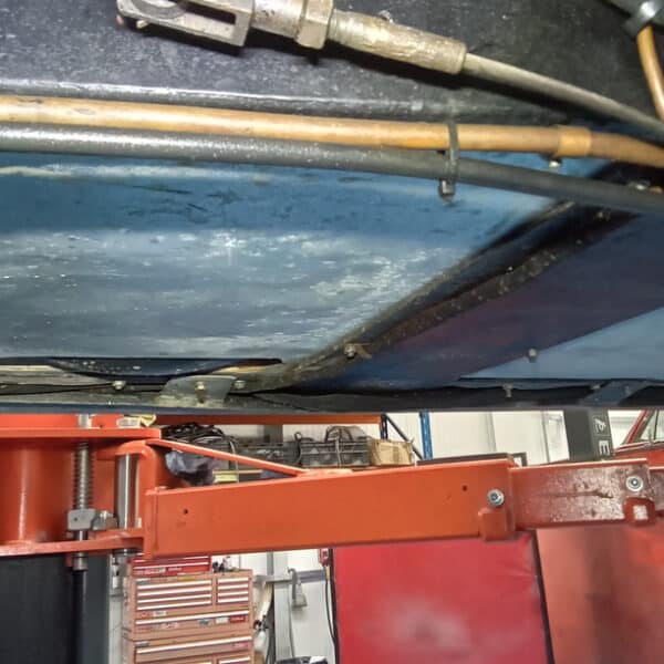 1956 Jensen 541 Repairs handbrake brake adjust 10