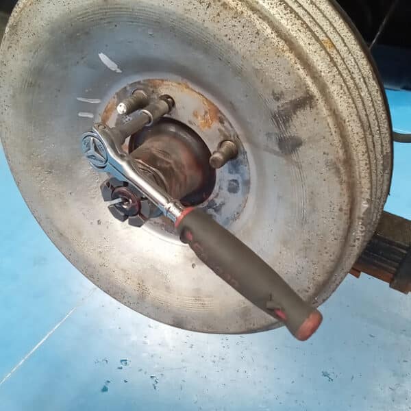 1956 Jensen 541 Repairs handbrake brake adjust 2