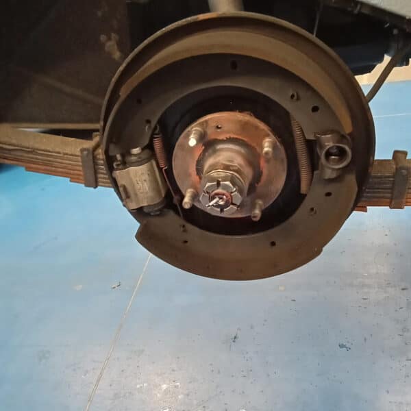 1956 Jensen 541 Repairs handbrake brake adjust 4