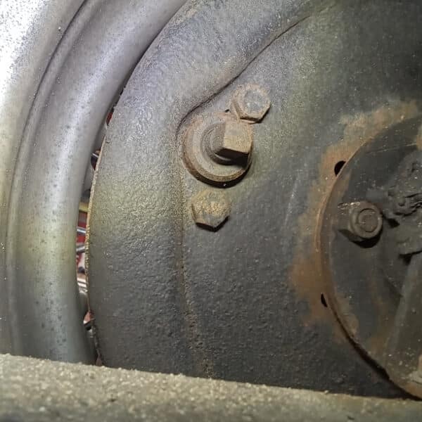 1956 Jensen 541 Repairs handbrake brake adjust 7