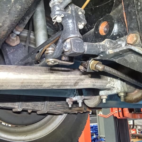 1956 Jensen 541 Repairs handbrake brake adjust 9