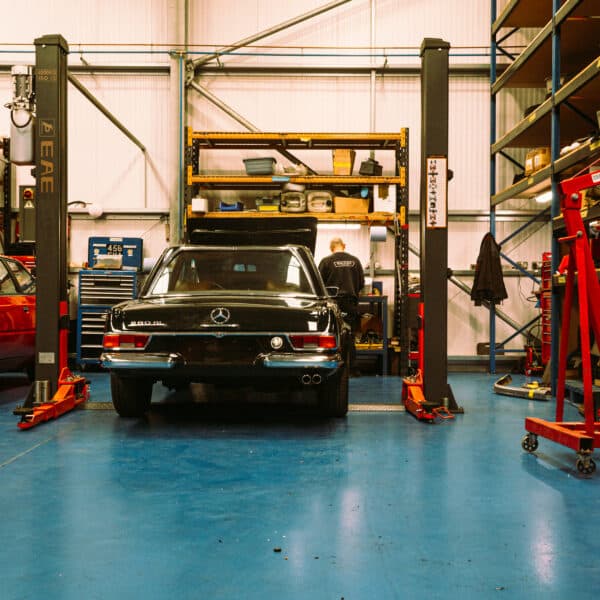 1970 Mercedes 280SL Pagoda in the Workshop 6