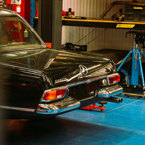 1970 Mercedes 280SL Pagoda in the Workshop