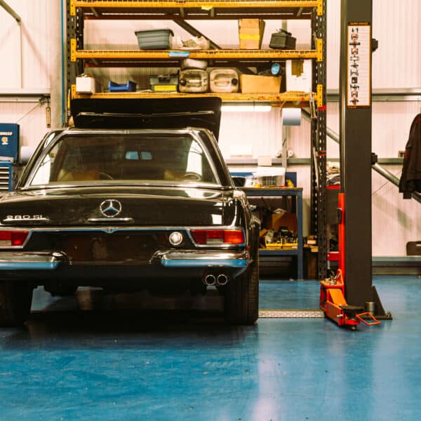 1970 Mercedes 280SL Pagoda in the Workshop 7