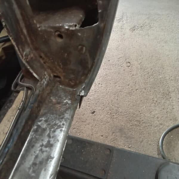211025 1970 Aston Martin DBS A Pillar Rust
