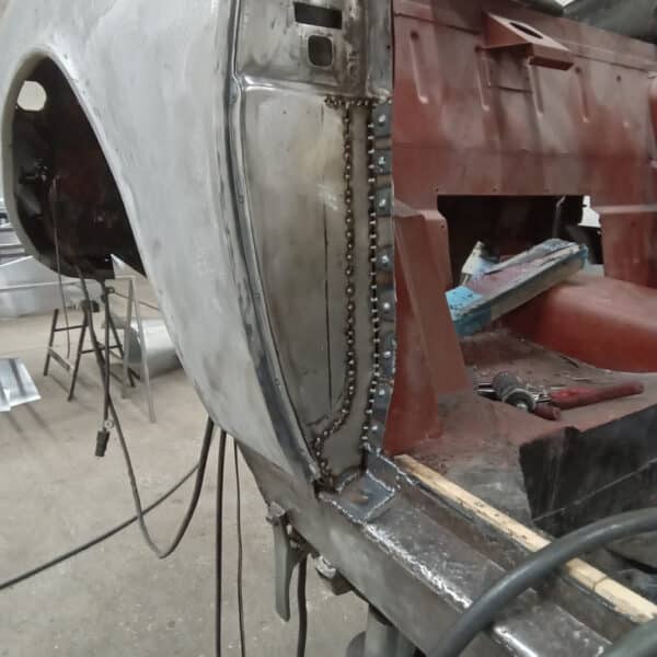 211025 1970 Aston Martin DBS Drivers Side B Pillar Repaired