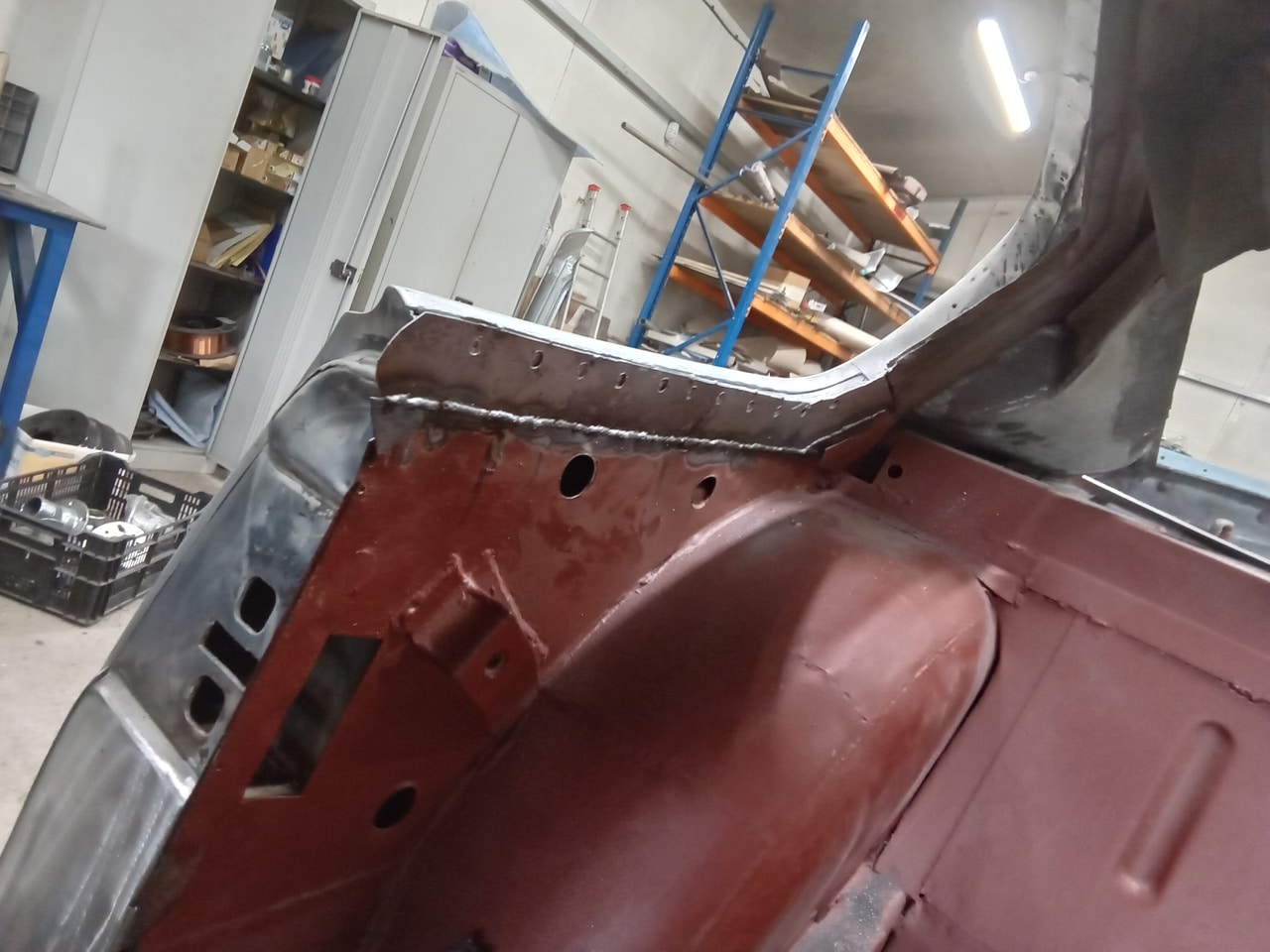 211025 1970 Aston Martin DBS Window Pillar Repair 2