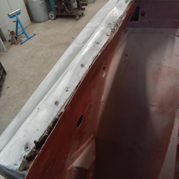 211025 1970 Aston Martin DBS Window Pillar Rust 2