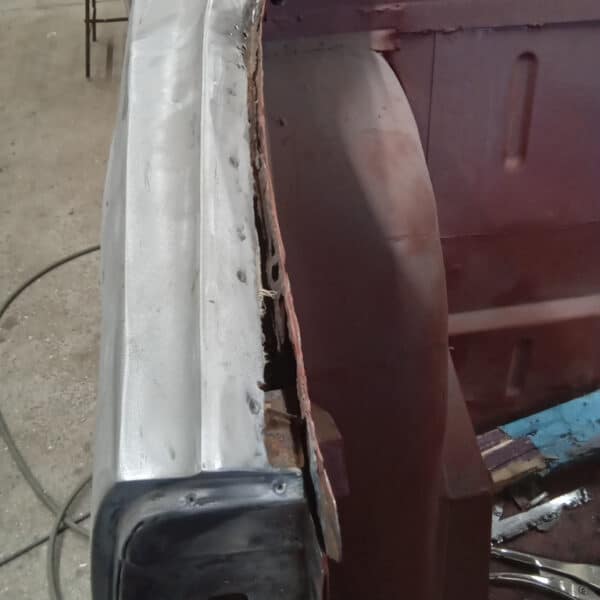 211025 1970 Aston Martin DBS Window Pillar Rust