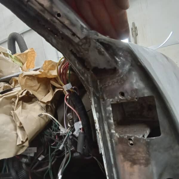 221025 1970 Aston Martin DBS A Pillar Rust 2
