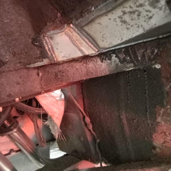 231025 1969 Aston Martin DBS Repairs under Heater Motor 3