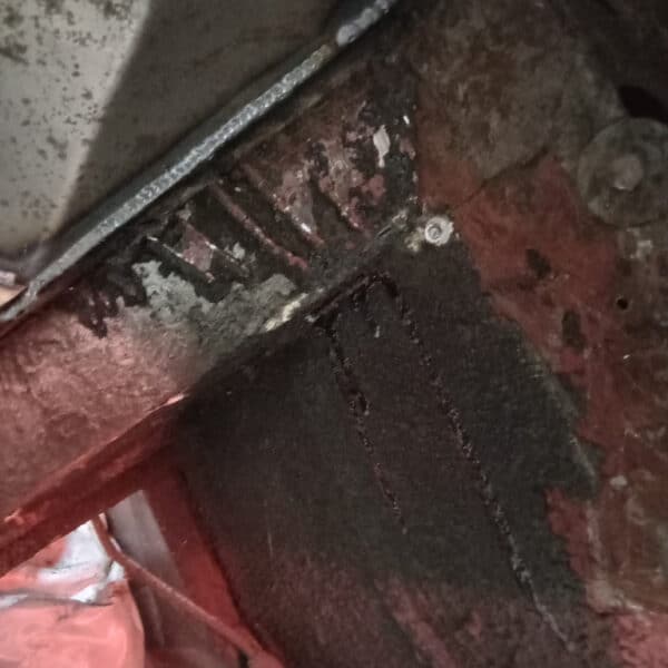 231025 1969 Aston Martin DBS Repairs under Heater Motor 4