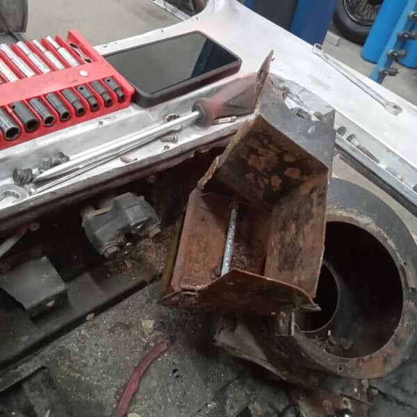 231025 1970 Aston Martin DBS Rust Under Blower Motor 10