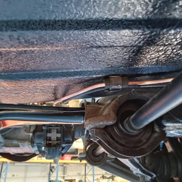 251025 1969 Audi 70L Rear Brakes Fuel Lines Exhaust Heat Shield 13