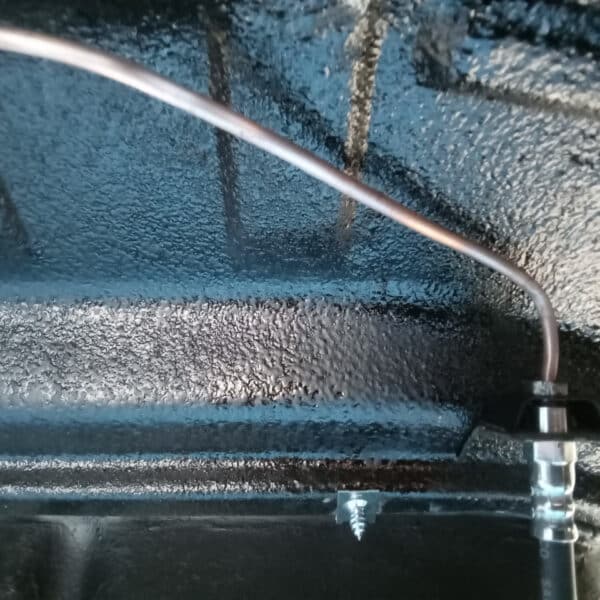 251025 1969 Audi 70L Rear Brakes Fuel Lines Exhaust Heat Shield 8