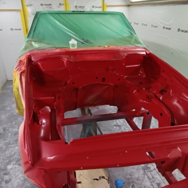 281025 1978 Mercedes 350SL Engine Bay Painted