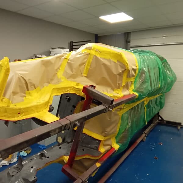 281025 1978 Mercedes 350SL Engine Bay Sealed and Primed 4