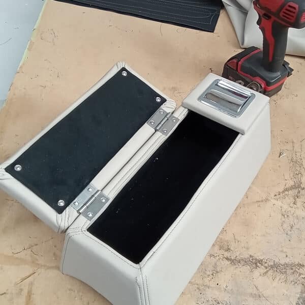 300925 1960 Jensen 541R Arm Rest Recovered